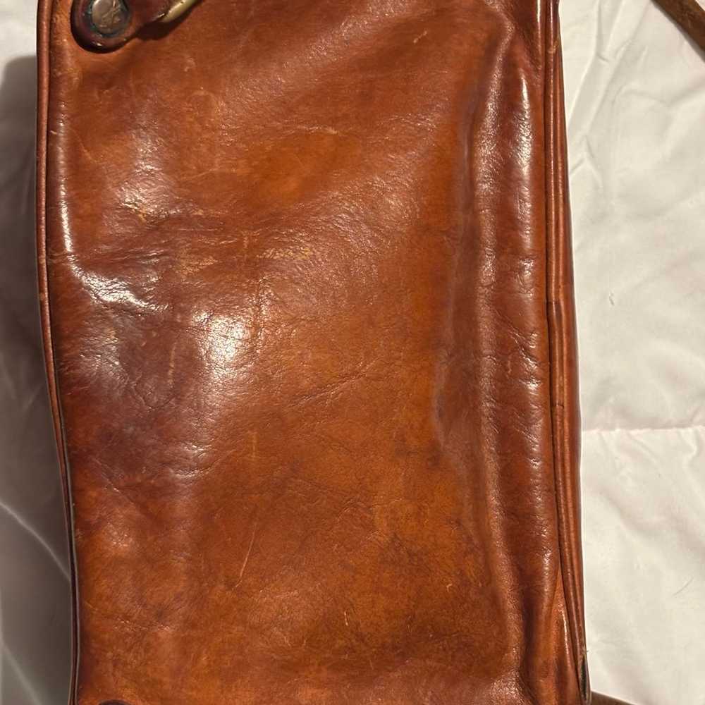 Vintage Leather made in Italy Il Bisonte Crossbod… - image 3