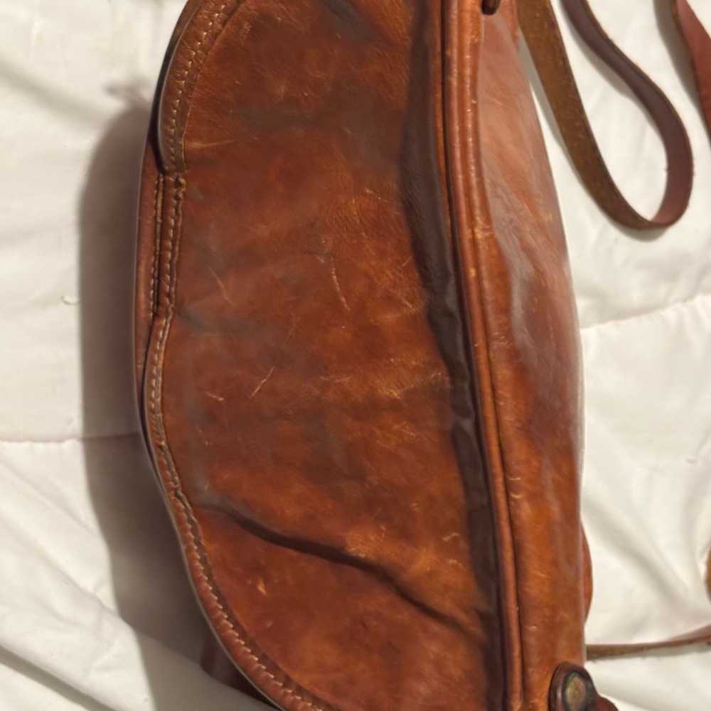 Vintage Leather made in Italy Il Bisonte Crossbod… - image 4