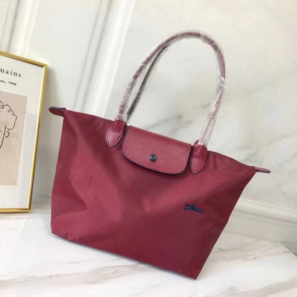 NWT Longchamp Le Pliage Club 70th Medium Claret W… - image 1