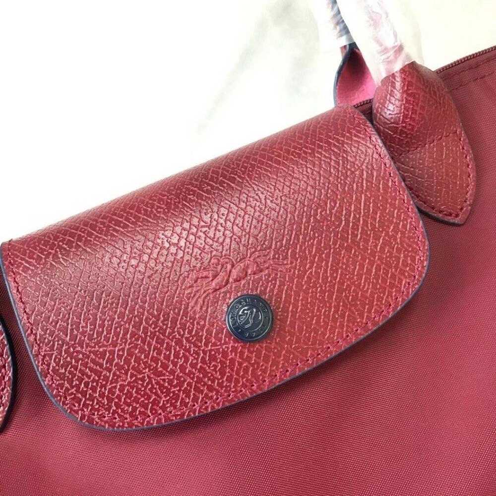 NWT Longchamp Le Pliage Club 70th Medium Claret W… - image 4