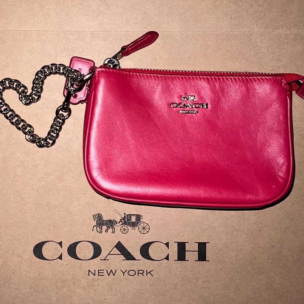 EUC COACH Nolita 15 New York Red Leather Converta… - image 1