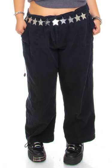 Vintage Y2K Black Cotton Pants - 3X