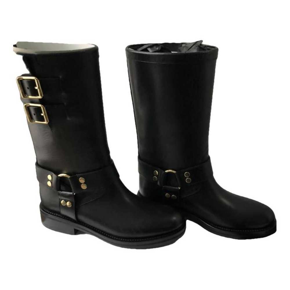 Celine Leather biker boots - image 1