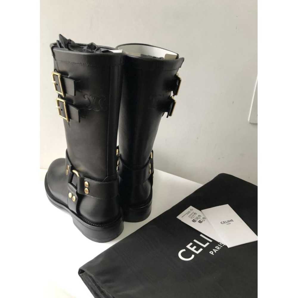 Celine Leather biker boots - image 2