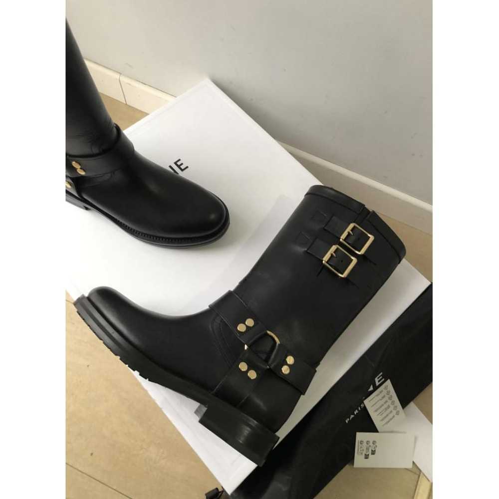 Celine Leather biker boots - image 5