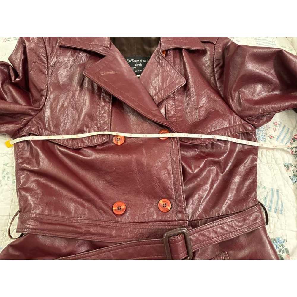 Non Signé / Unsigned Leather coat - image 6