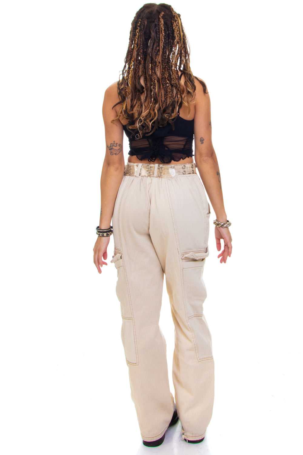 Not-Quite-Vintage Sandy Skater Wide Leg Pants - S… - image 5