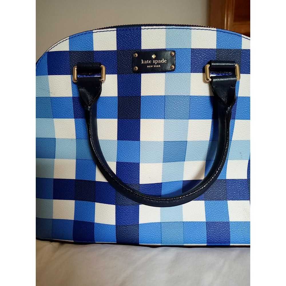 Kate Spade Blue Pacific Gingham Print PVC Grove S… - image 2