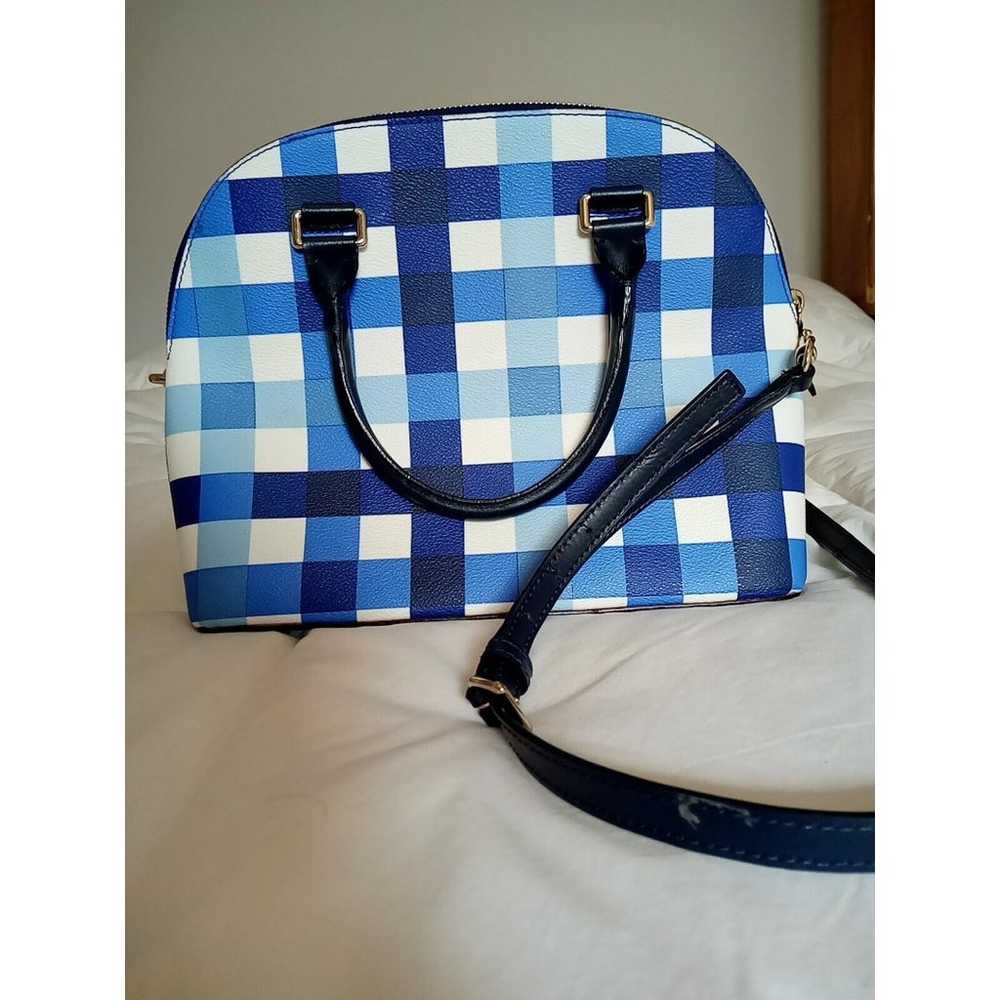 Kate Spade Blue Pacific Gingham Print PVC Grove S… - image 6