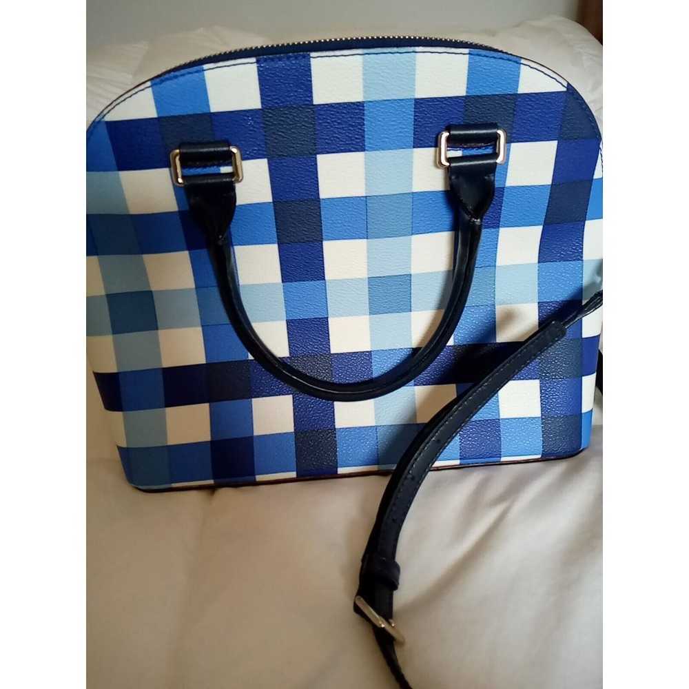 Kate Spade Blue Pacific Gingham Print PVC Grove S… - image 9