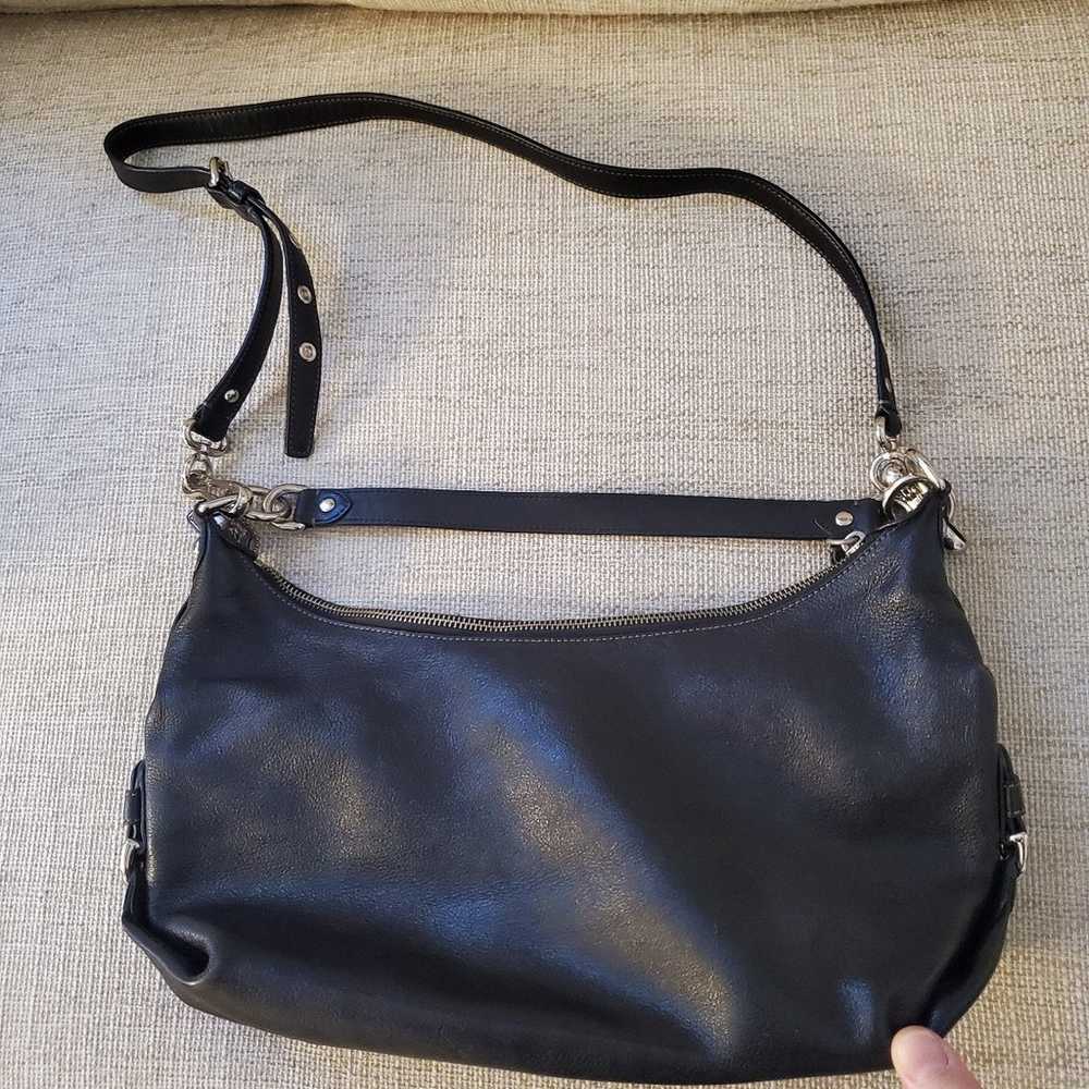 Coach Madison Hailey Hobo Bag in Black Leather - image 5