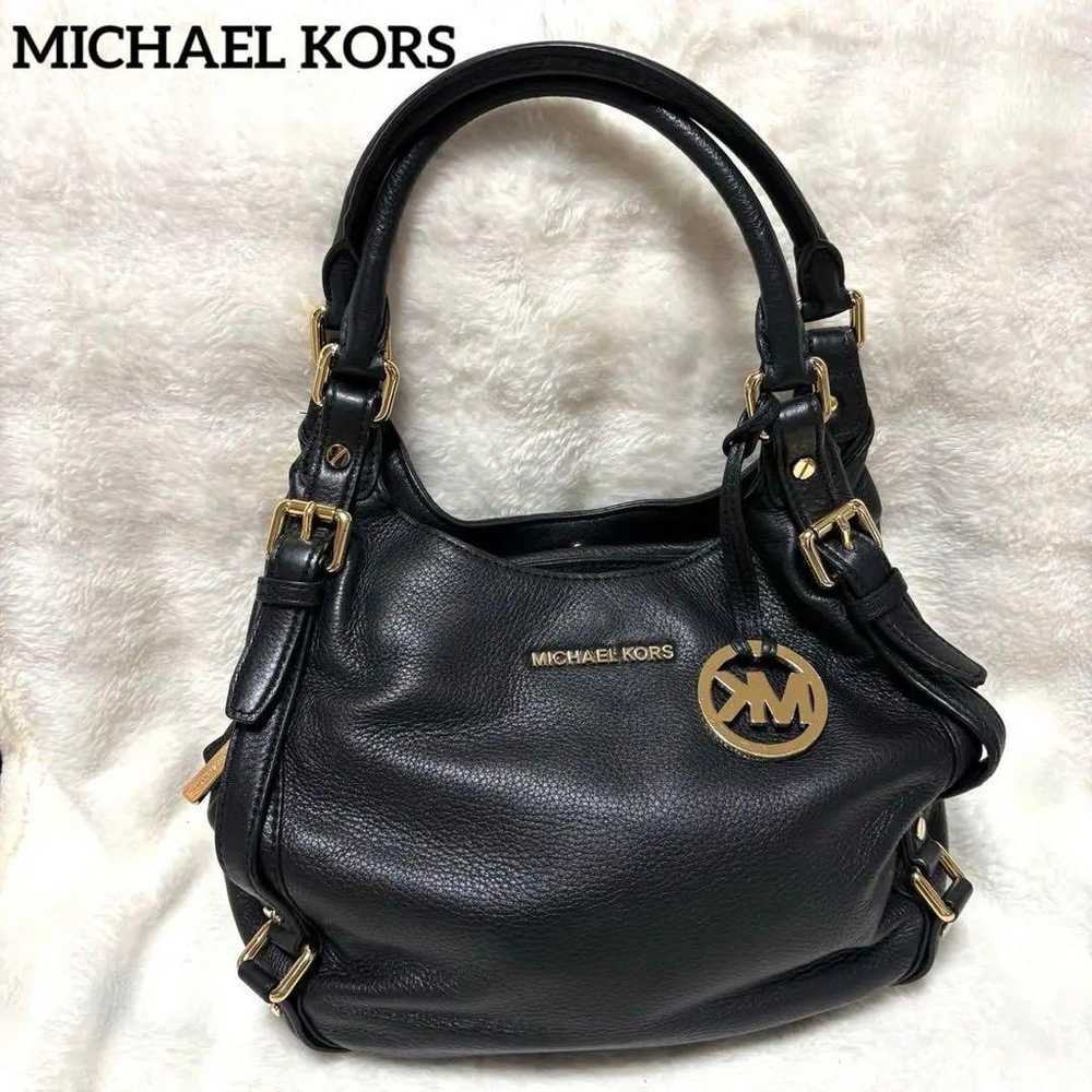 Michael Kors handbag, black, stylish, cute, with … - image 1