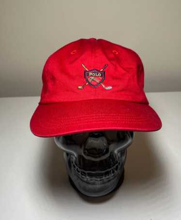Polo Sport Ralph Lauren Vintage 90s Rare Red Dad Hat Cap