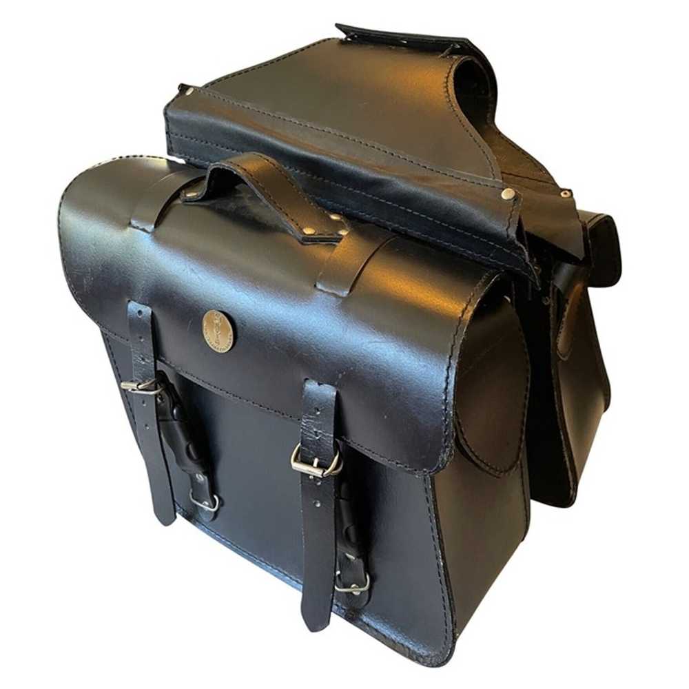 New Leather Motorcycle Saddle Bags by DONS CYCLEW… - image 1