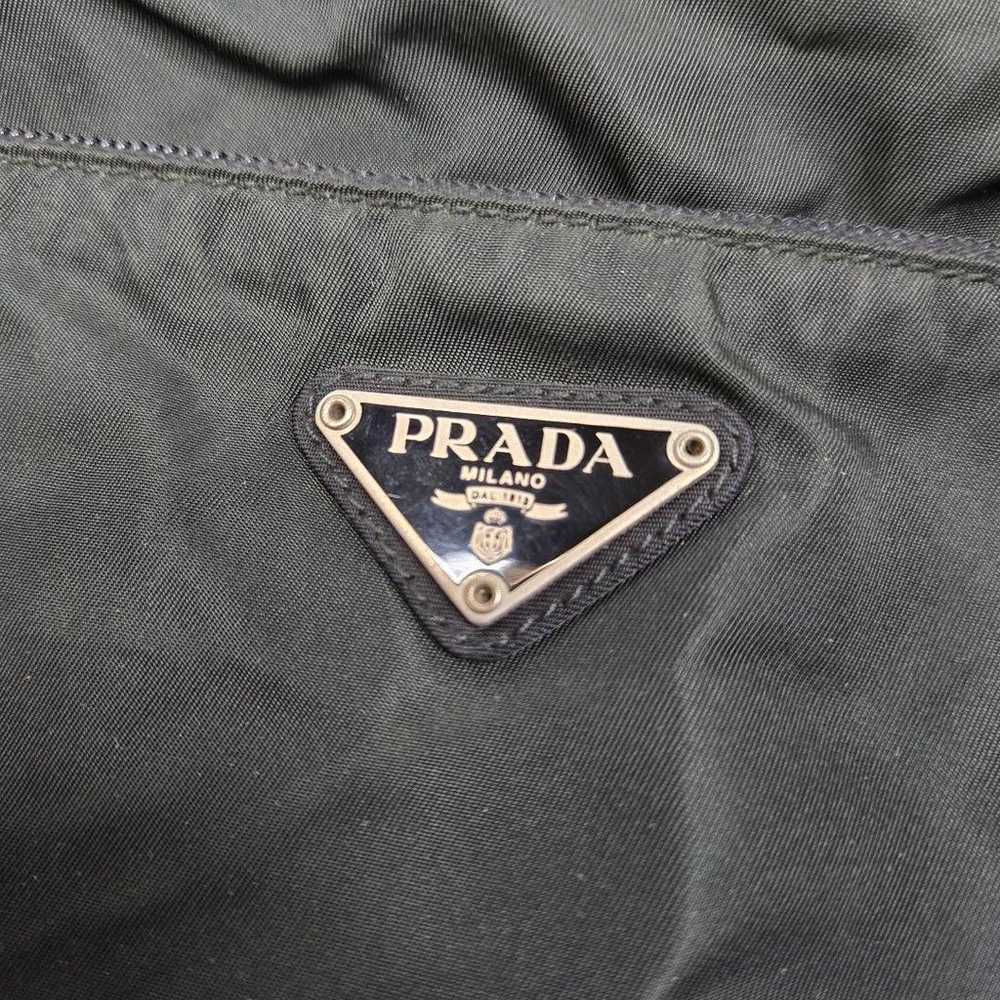 PRADA Tote Bag No Gusset A4 Size Compatible Trian… - image 2