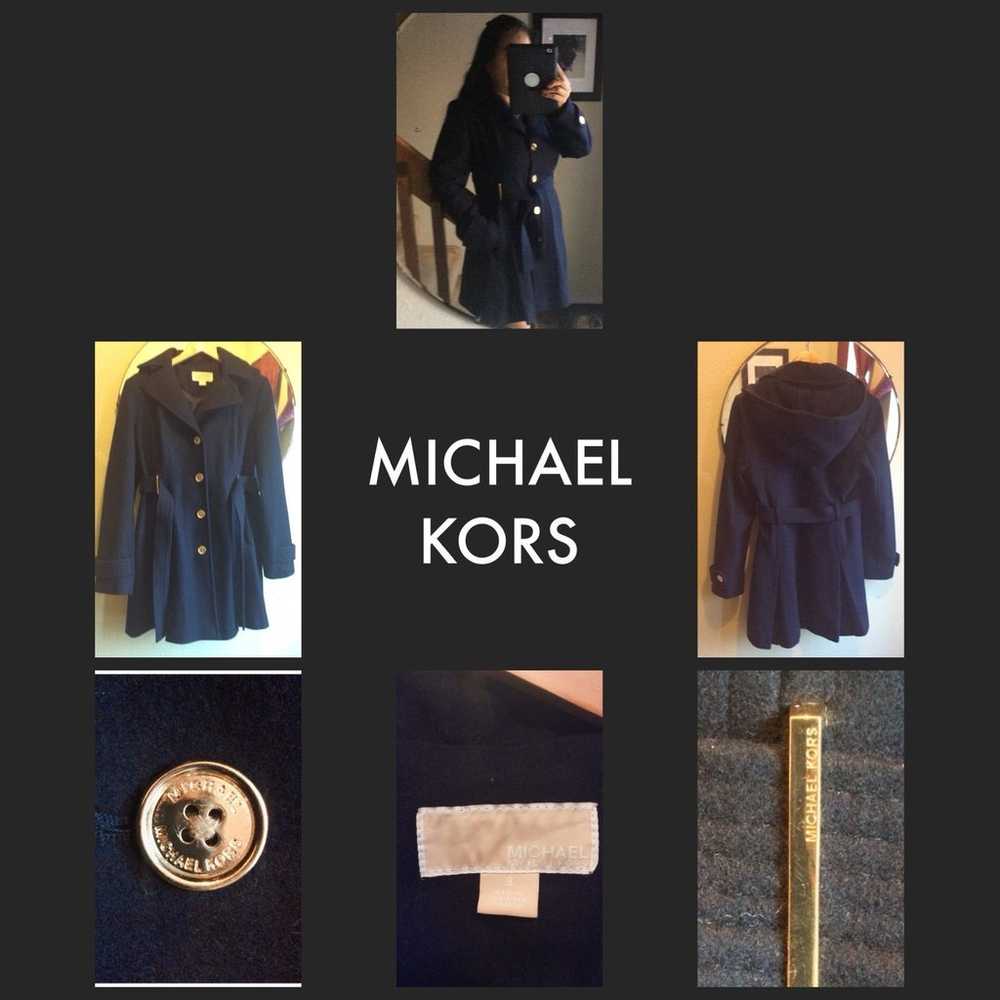 Michael Kors Jacket, 61% Wool, Navy, 8 - image 6