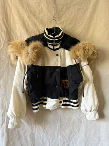 90s bogner fur trim ski jacket