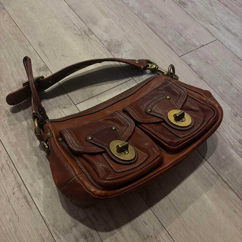 COACH handbag brown - image 4