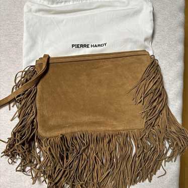 PIERRE HARDY Fringe Suede Clutch Bag