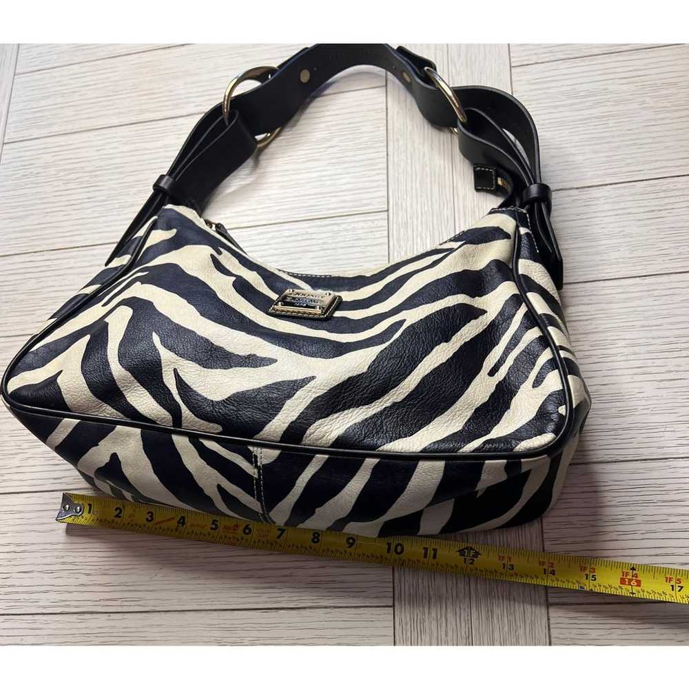 Dooney & Bourke Y2K leather zebra vintage handbag… - image 8