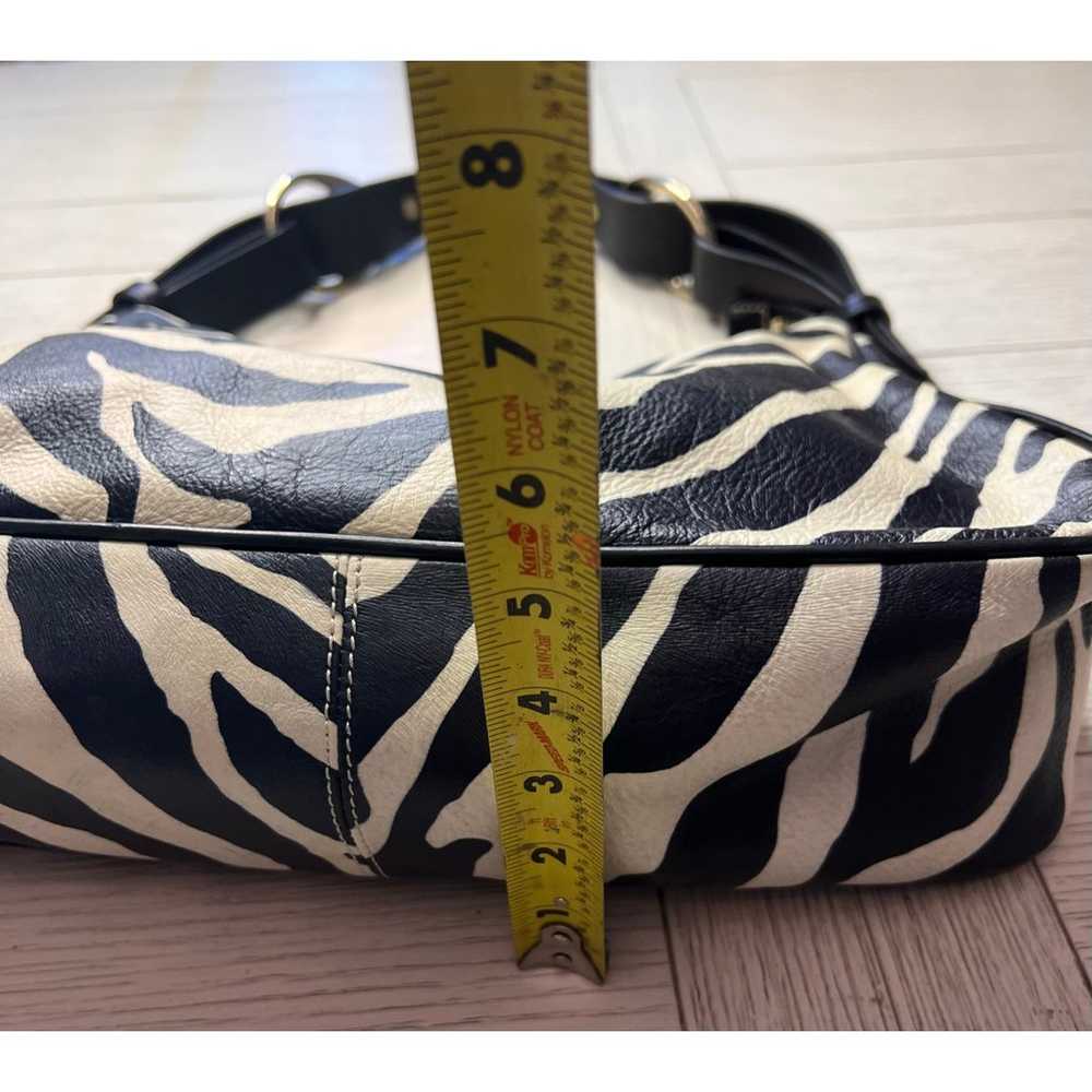 Dooney & Bourke Y2K leather zebra vintage handbag… - image 9