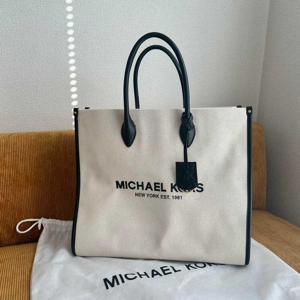 MICHAEL KORS Mirella 2-way Canvas Tote Large Size - image 1