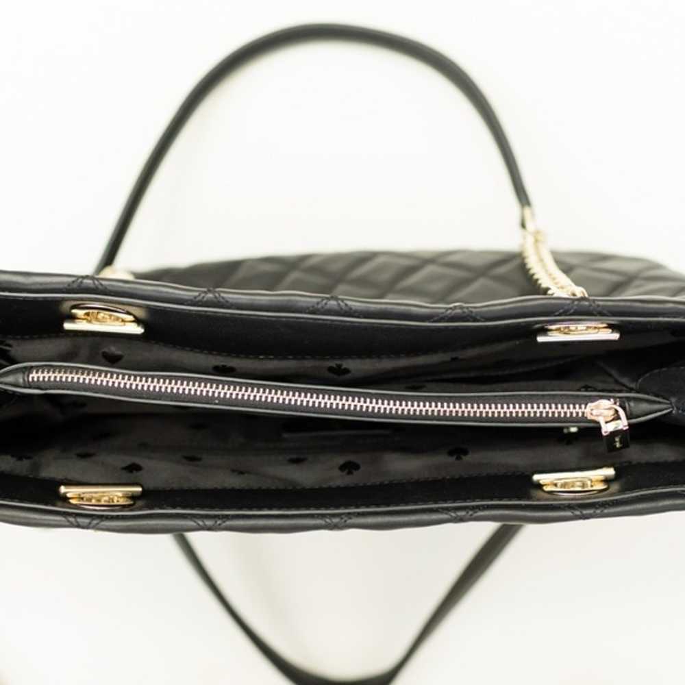 Kate Spade Natalia Black Leather Tote Bag - image 7