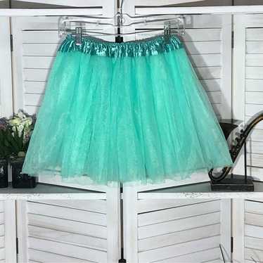 Vintage Aqua green tutu ballerina fairy skirt Hal… - image 1