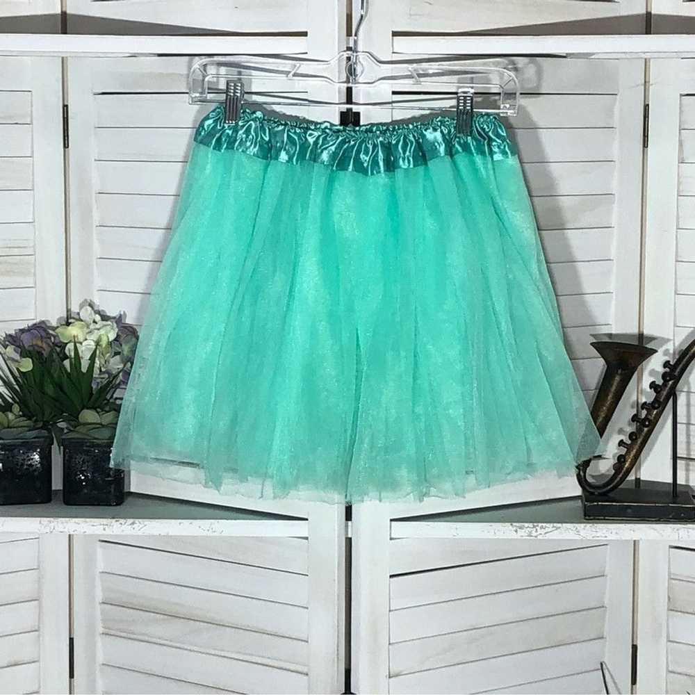 Vintage Aqua green tutu ballerina fairy skirt Hal… - image 2