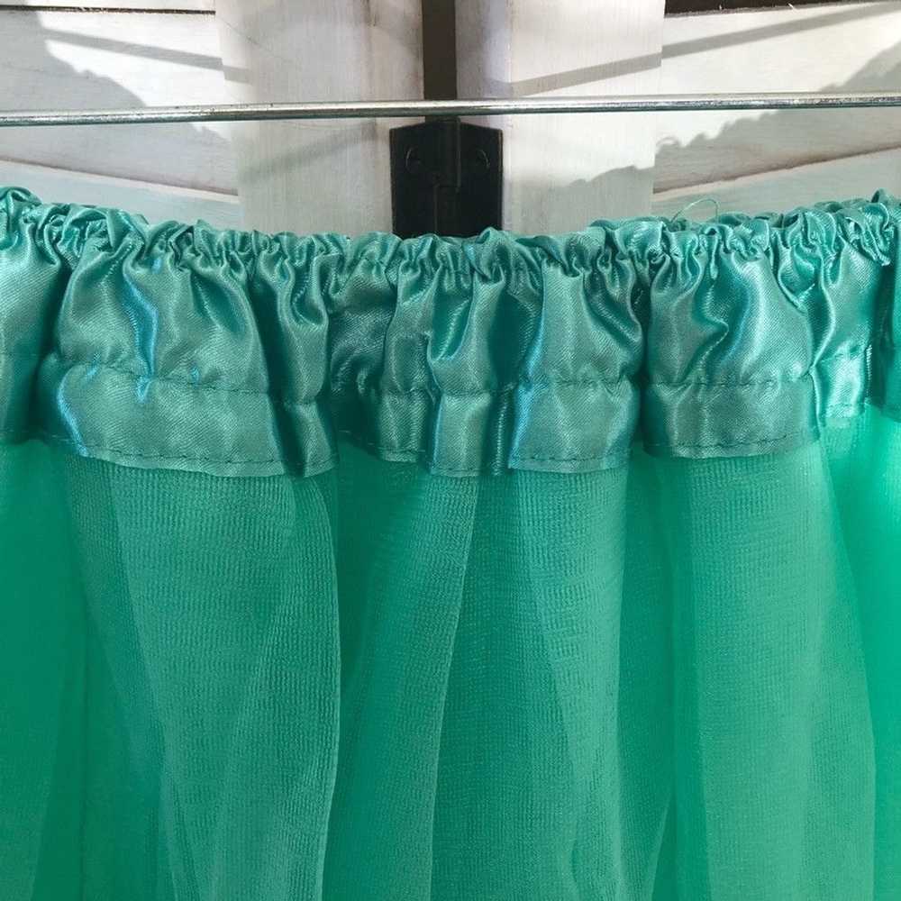 Vintage Aqua green tutu ballerina fairy skirt Hal… - image 4