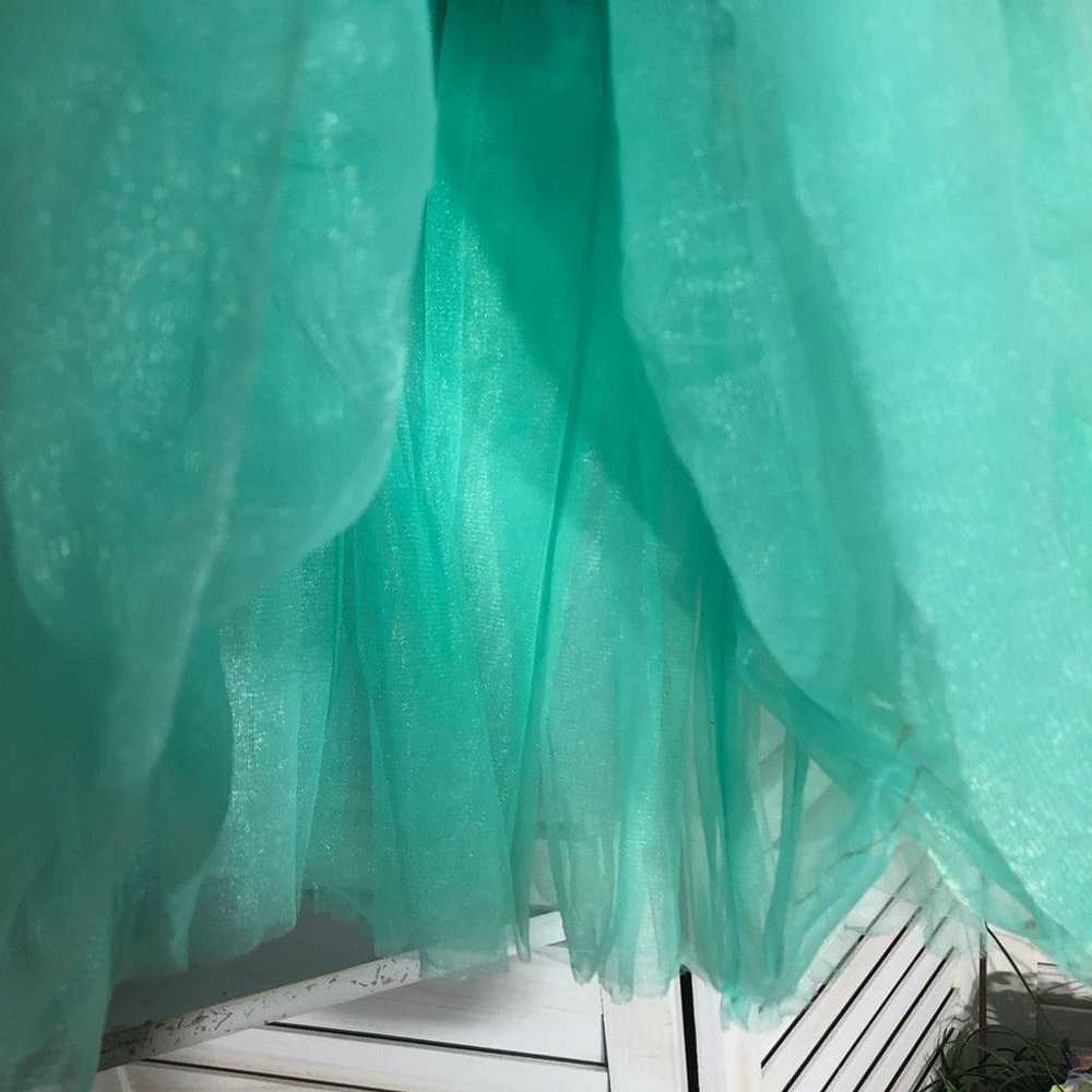 Vintage Aqua green tutu ballerina fairy skirt Hal… - image 5