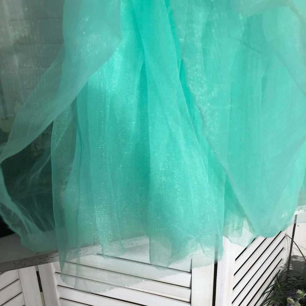 Vintage Aqua green tutu ballerina fairy skirt Hal… - image 6