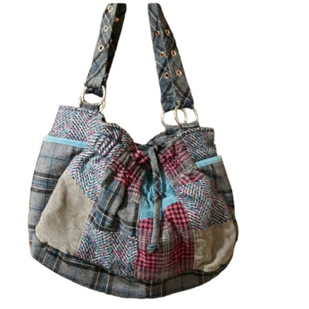 Patchwork & Plaid Vintage Y2K Purse Bag - image 1