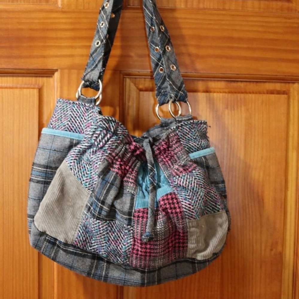 Patchwork & Plaid Vintage Y2K Purse Bag - image 2