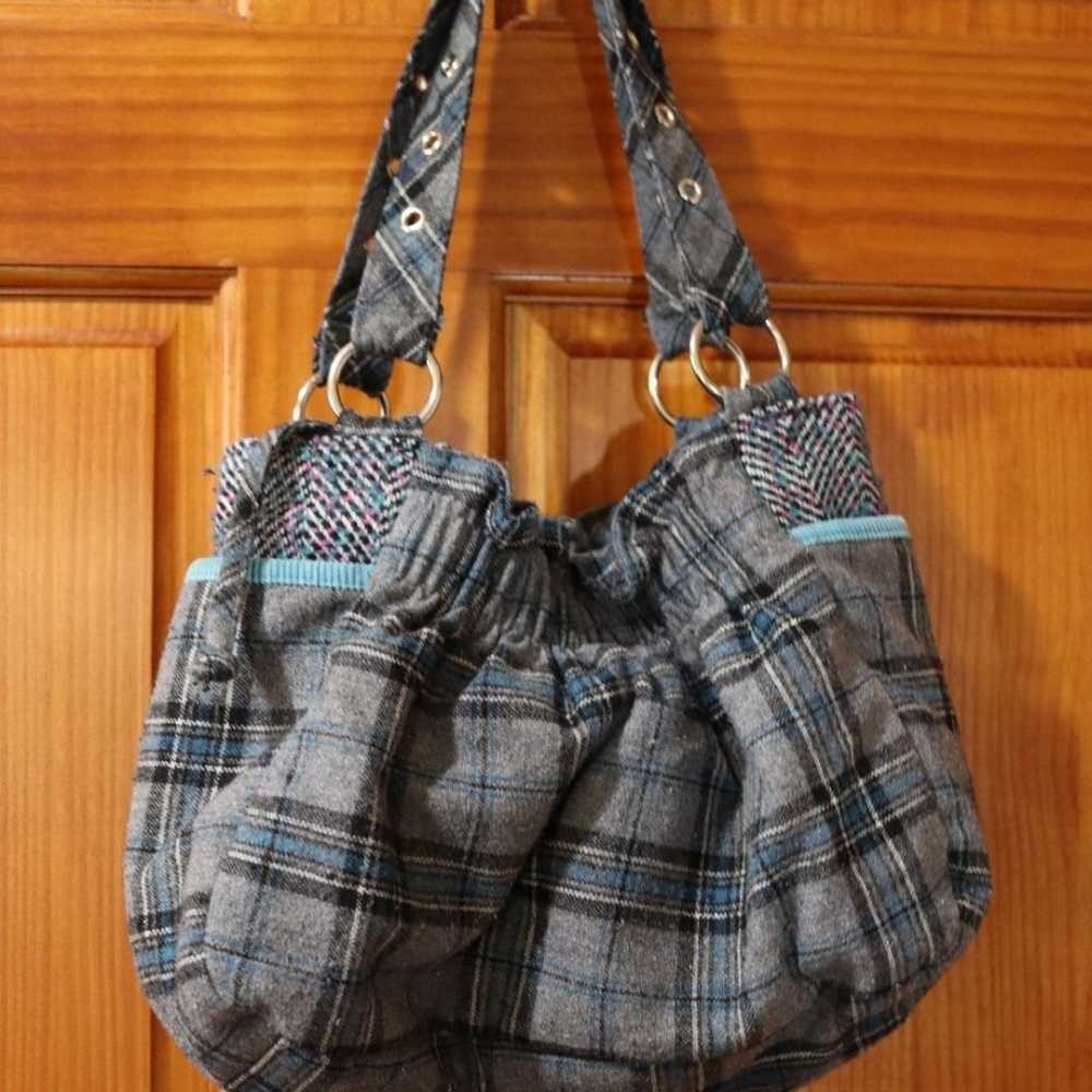 Patchwork & Plaid Vintage Y2K Purse Bag - image 9