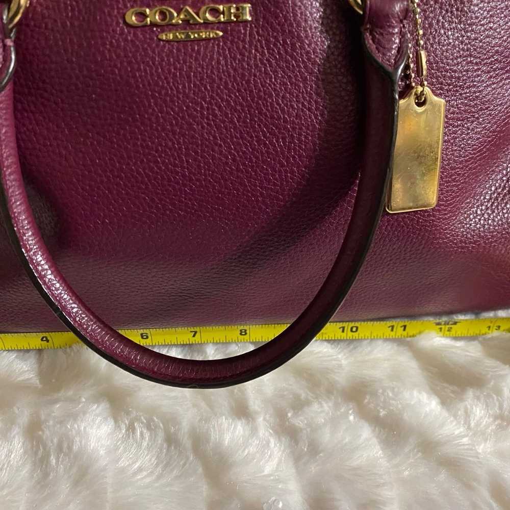 Beautiful Pre-owned Coach Handbag, Plum/Burgundy,… - image 2