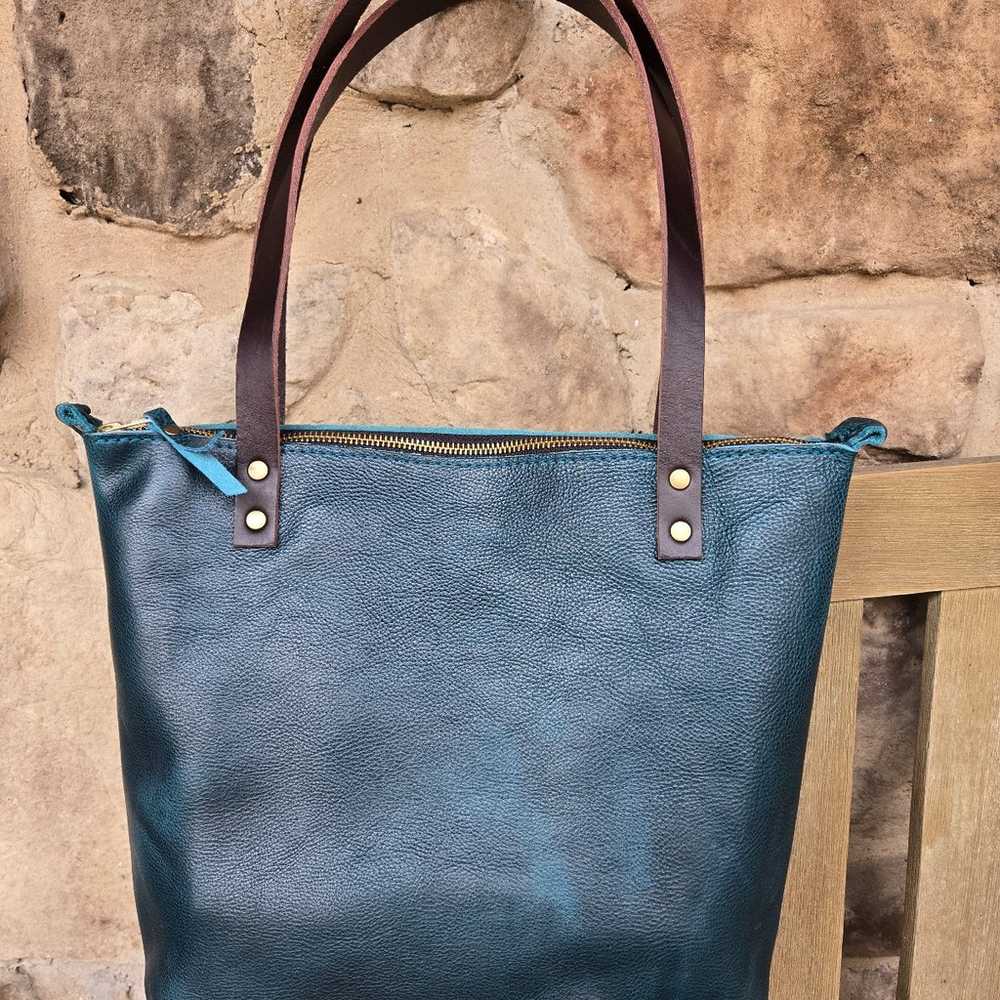 Lagoon Limited Edition Zip Tote Portland Leather … - image 2