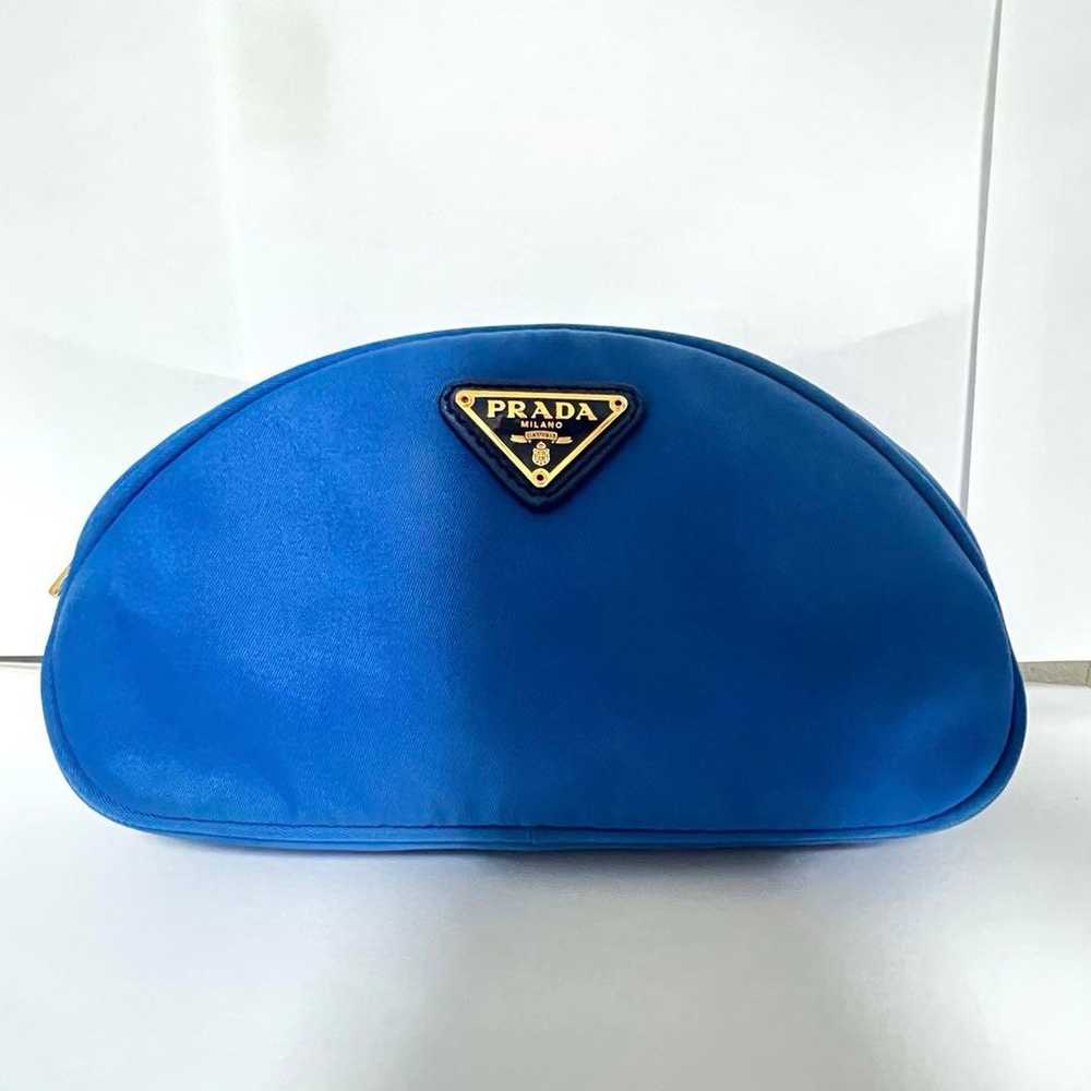 PRADA Blue Nylon Pouch - image 1