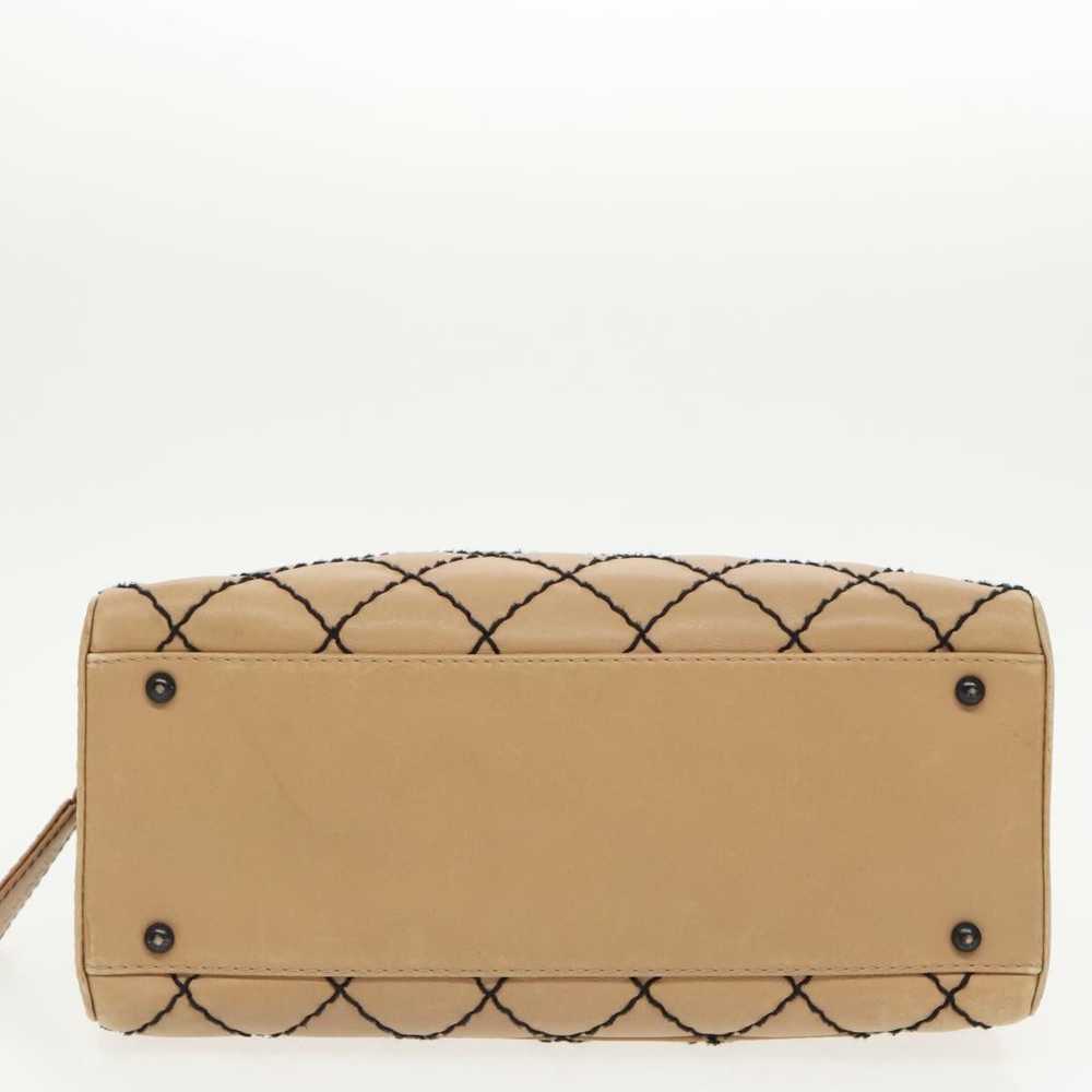 Chanel CHANEL Matelasse Wild Stitch Hand Bag Leat… - image 5