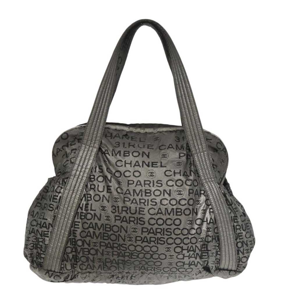 Chanel CHANEL Unlimited Tote Bag Nylon Silver CC … - image 2