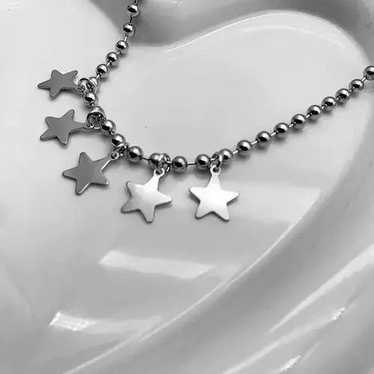 Chain × Streetwear × Vintage Unisex Stars Pendant… - image 1