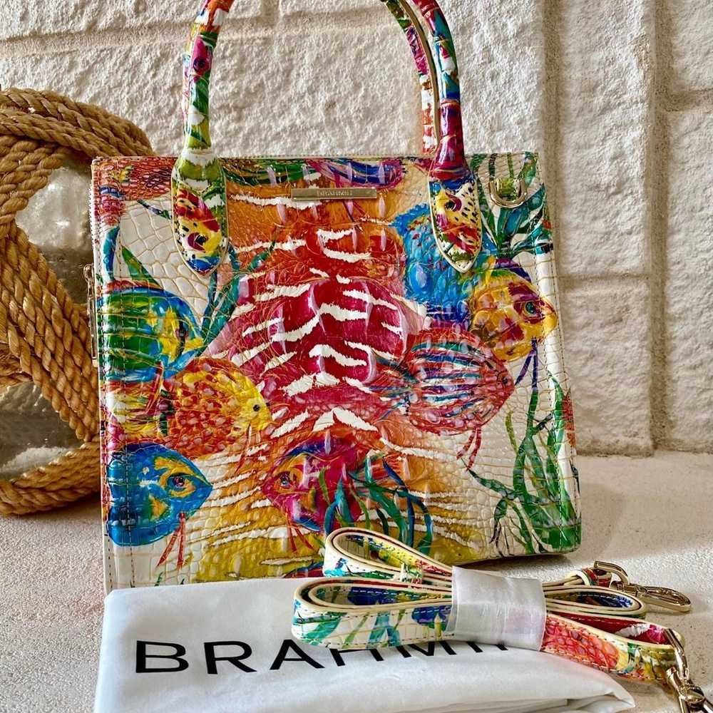 BRAHMIN ☀️SEALIFE CAROLINE SATCHEL - image 2