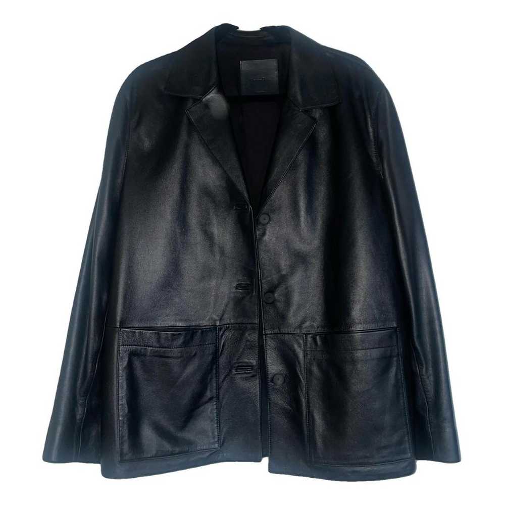 Massimo Dutti Leather biker jacket - image 1