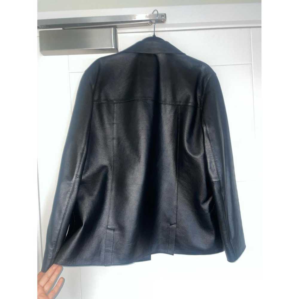 Massimo Dutti Leather biker jacket - image 2