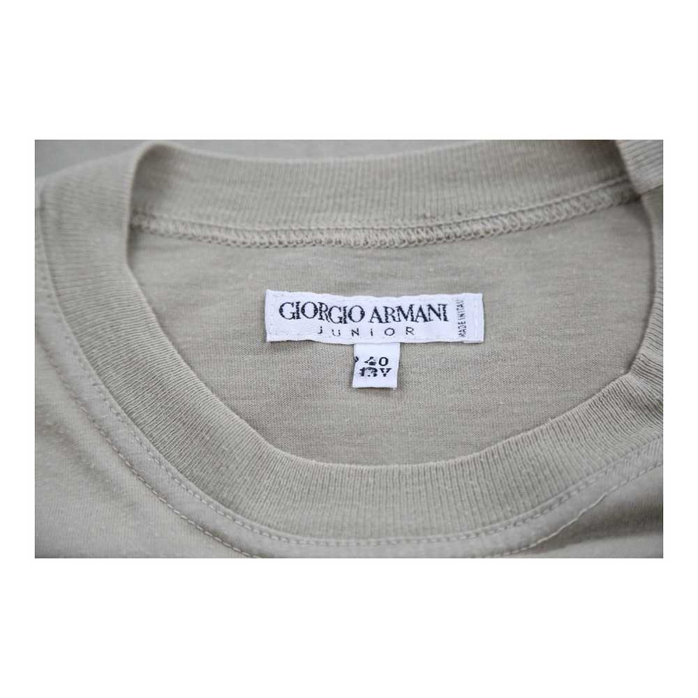 Junior Age Armani Graphic T-Shirt - XL Beige Cott… - image 3