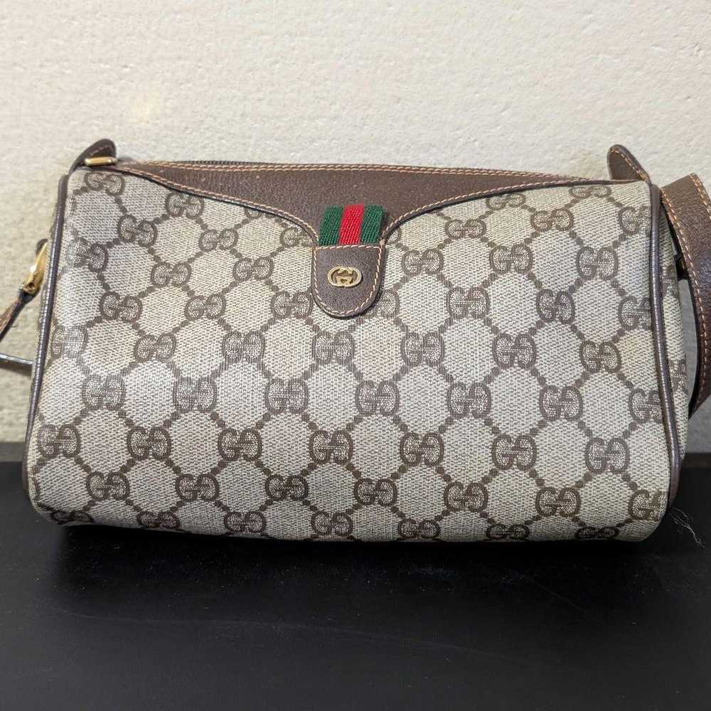 Old Gucci GUCCI Sherry Line Shoulder Bag Antique … - image 1