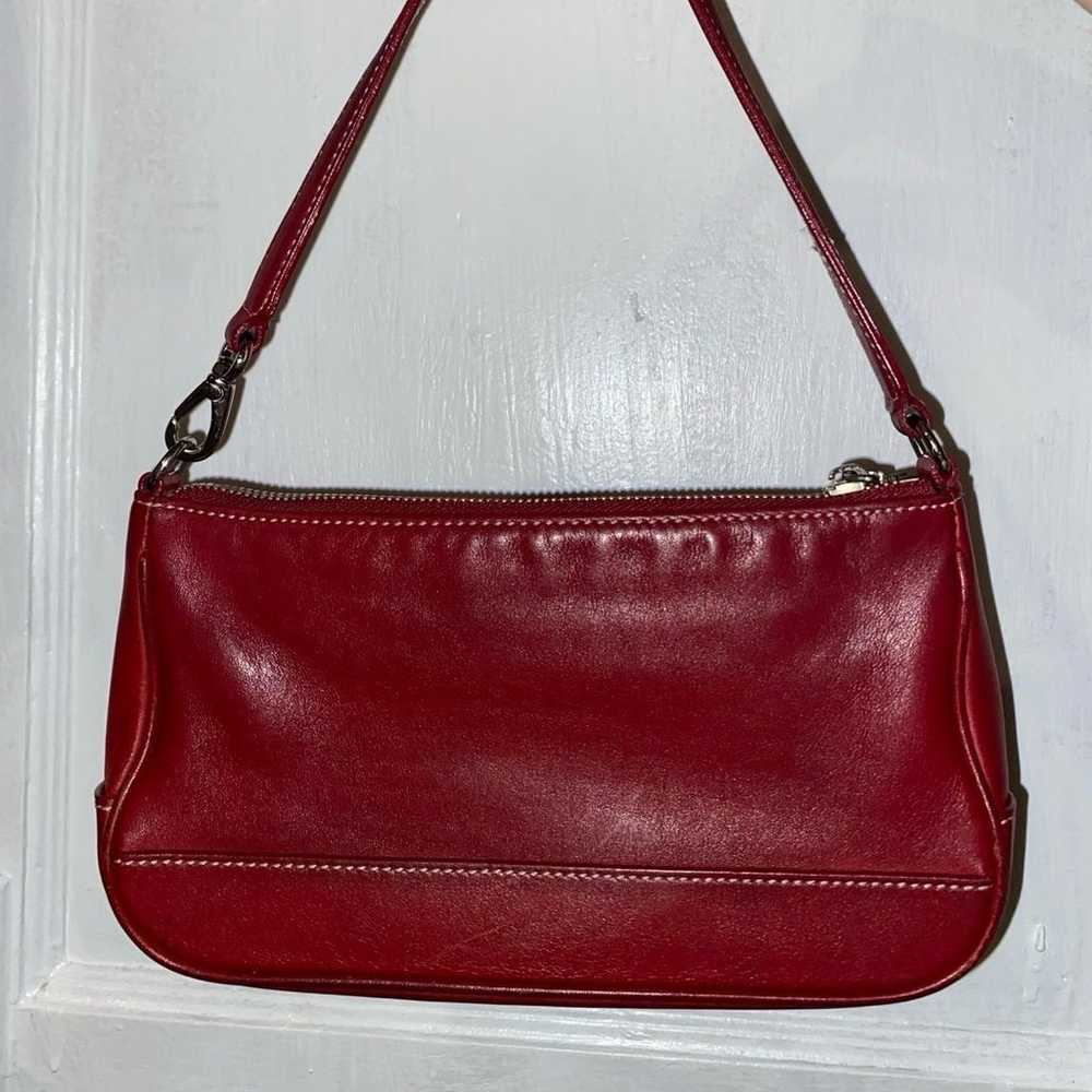 Vintage Coach Dark Red Mini Demi Shoulder Bag - image 1