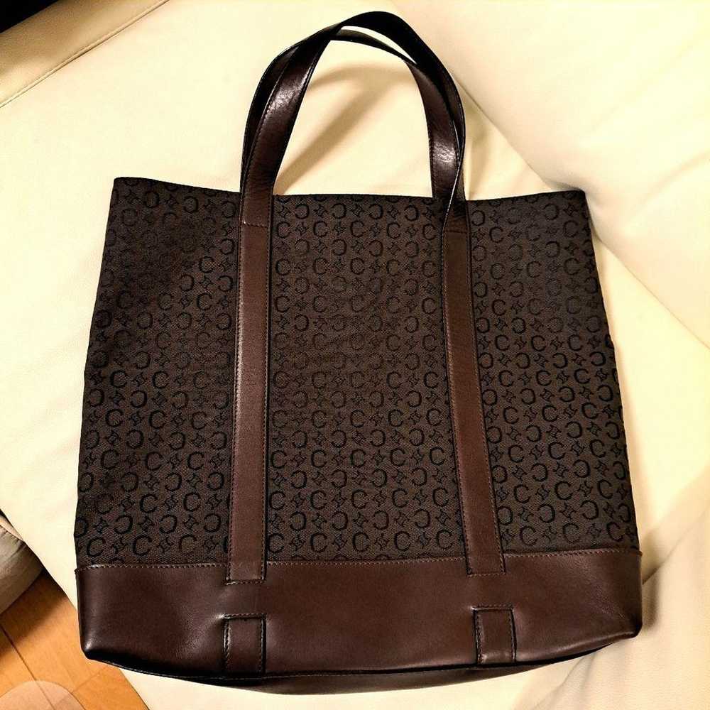 Excellent condition CELINE C-macadam dark brown t… - image 2