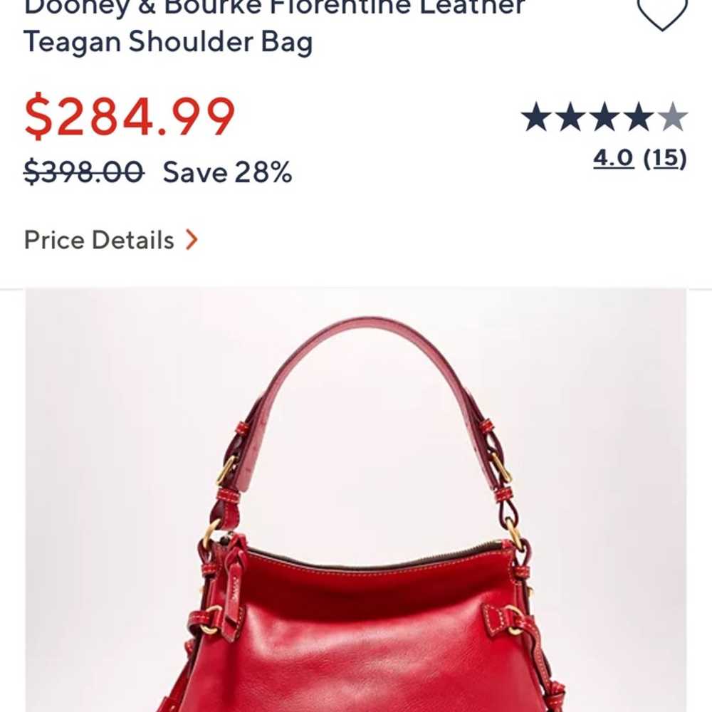 Dooney and Bourke Teagan bag in red/maroon.  Bran… - image 6