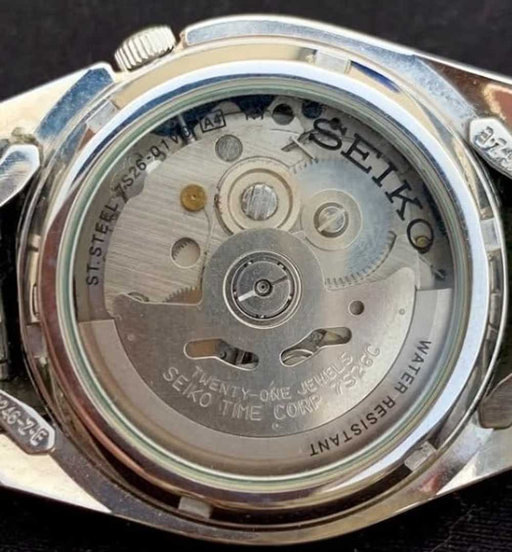 Seiko Watch 21 Jewels Automatic 7S26-01V0 With Da… - image 6